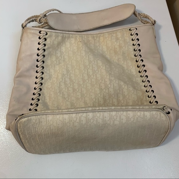 Christian Dior trotter hobo shoulder bag off white - Picture 6 of 10